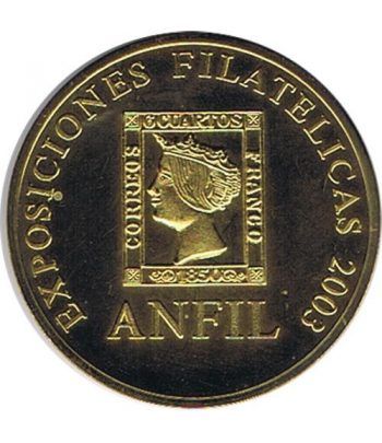 Medalla ANFIL. Exposición Filatélica Filabarna 2003