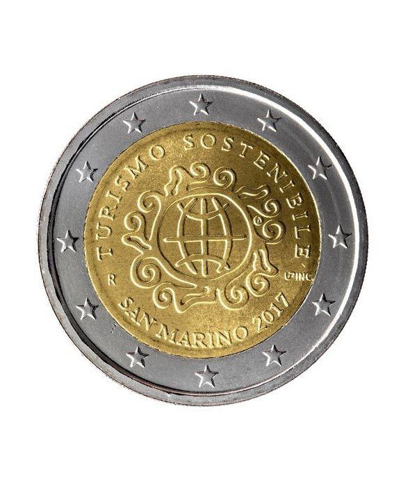 moneda conmemorativa 2 euros San Marino 2017 Turismo