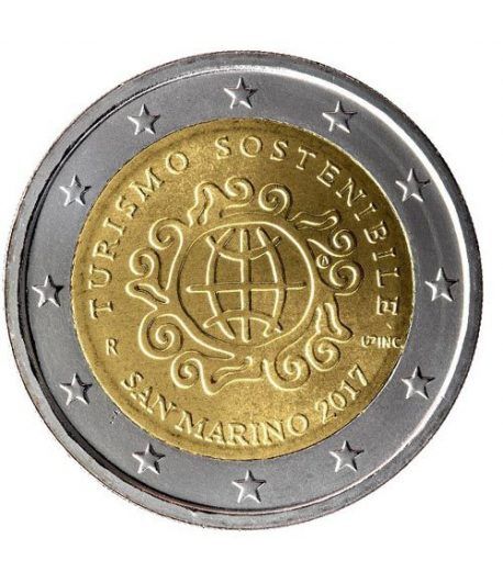 moneda conmemorativa 2 euros San Marino 2017 Turismo