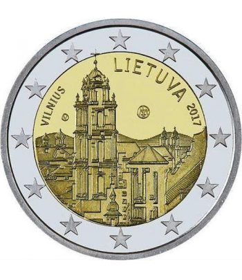 moneda conmemorativa 2 euros Lituania 2017 Vilnius