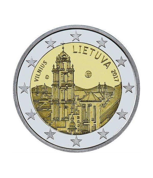 moneda conmemorativa 2 euros Lituania 2017 Vilnius