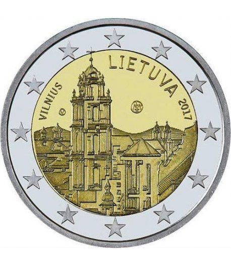 moneda conmemorativa 2 euros Lituania 2017 Vilnius