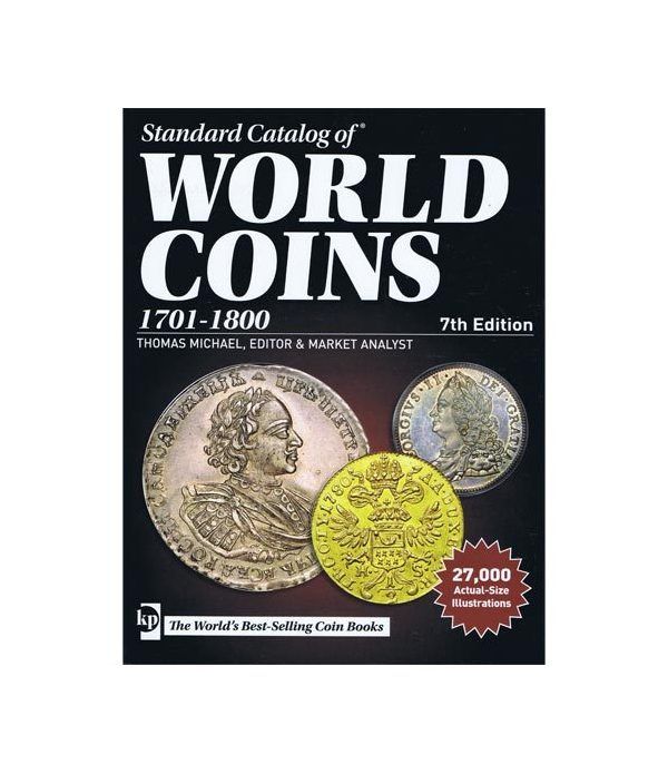 Catálogo de Monedas Mundiales World Coins 1701-1800 Edición 7