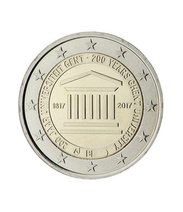 moneda conmemorativa 2 euros Belgica 2017 Universidad Gante  - 2