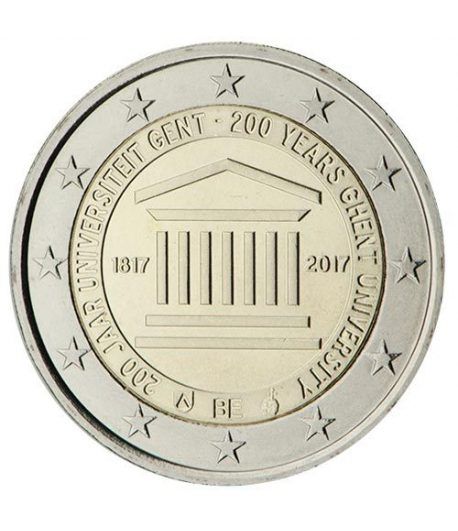 moneda conmemorativa 2 euros Belgica 2017 Universidad Gante