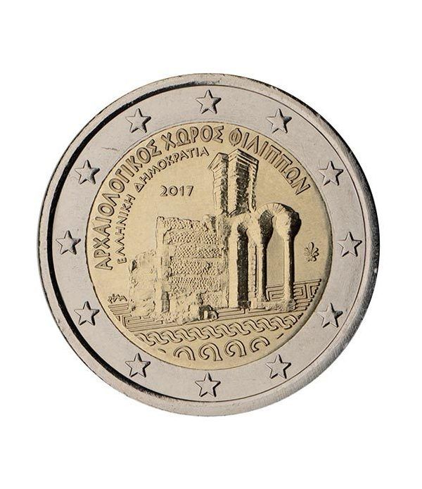 moneda conmemorativa 2 euros Grecia 2017 Filipos.