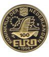 Moneda de oro 100 Euro Holanda 1996 Constantijn Huygens.