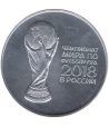 Moneda onza de plata 3 Rublos Rusia 2018 Copa Mundial Futbol.