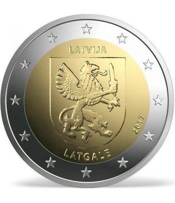 moneda conmemorativa 2 euros Letonia 2017 Latgale.