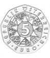 moneda Austria 5 Euros 2018 Año Nuevo. León. Plata.