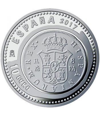 Moneda 2017 Joyas Numismaticas 8 Reales. 10 euros. Plata