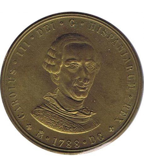 Medalla Bicentenario Carlos III / Juan Carlos I. Cobre.