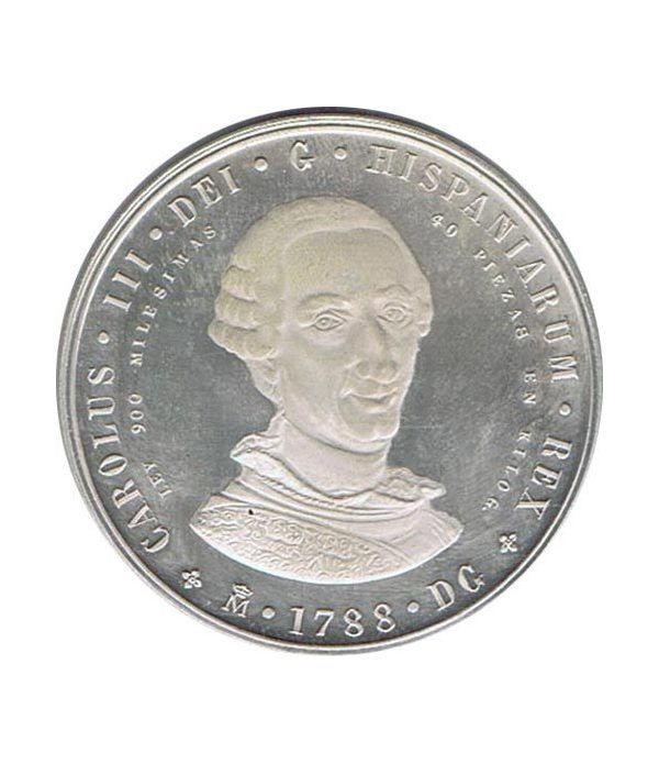 Medalla Bicentenario Carlos III / Juan Carlos I. Plata