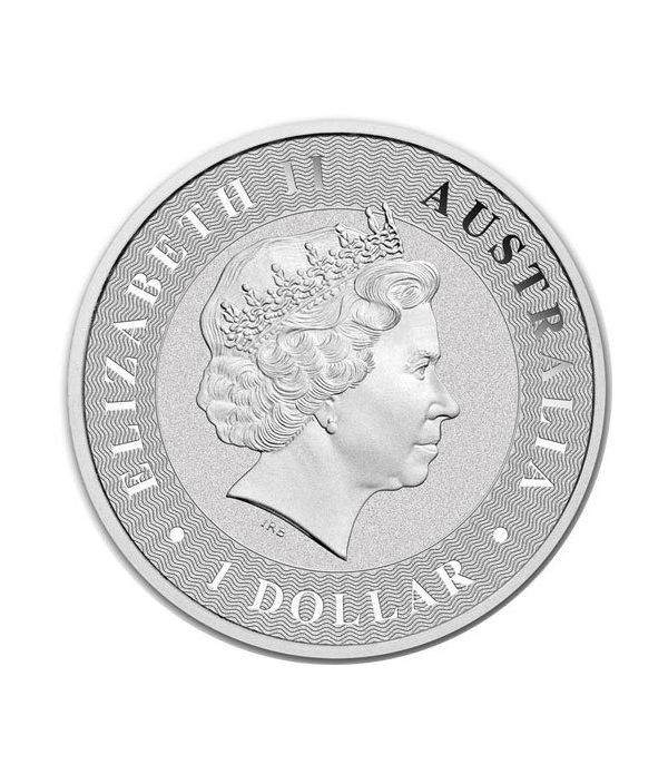 Moneda onza de plata 1$ Australia Canguro 2018  - 4