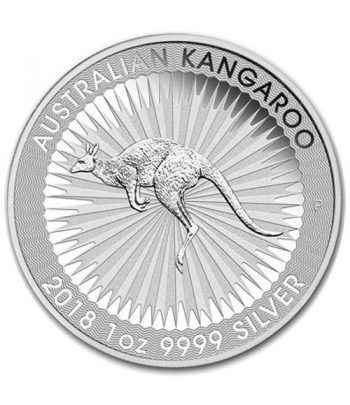 Moneda onza de plata 1$ Australia Canguro 2018