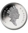 Moneda de plata 1 Dollar Canada 1998 Policia Montada. Proof.