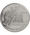 Moneda de plata 1 Dollar Canada 1997 Hockey. Proof.