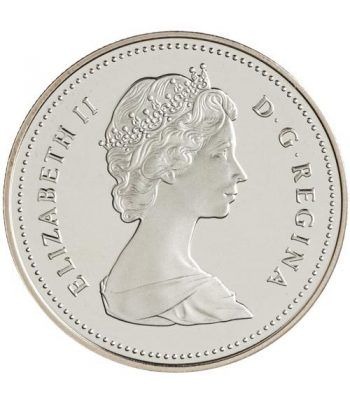Moneda de plata 1 Dollar Canada 1988 Herreros. Proof.
