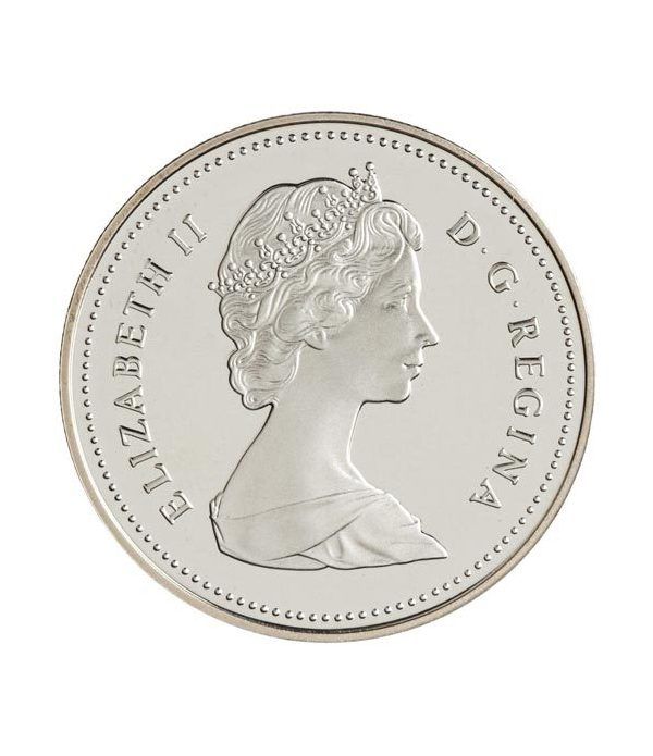 Moneda de plata 1 Dollar Canada 1988 Herreros. Proof.  - 4