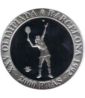 2000 Pesetas 1991 Juegos Olimpicos Barcelona'92 Tenis FDC
