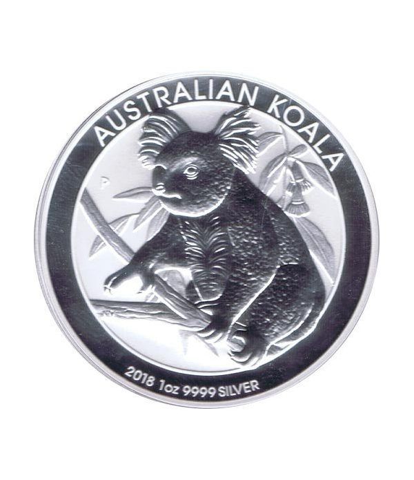 Moneda onza de plata 1$ Australia Koala 2018  - 2