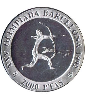2000 Pesetas 1990 Juegos Olimpicos Barcelona'92 Arquero suelta  - 4