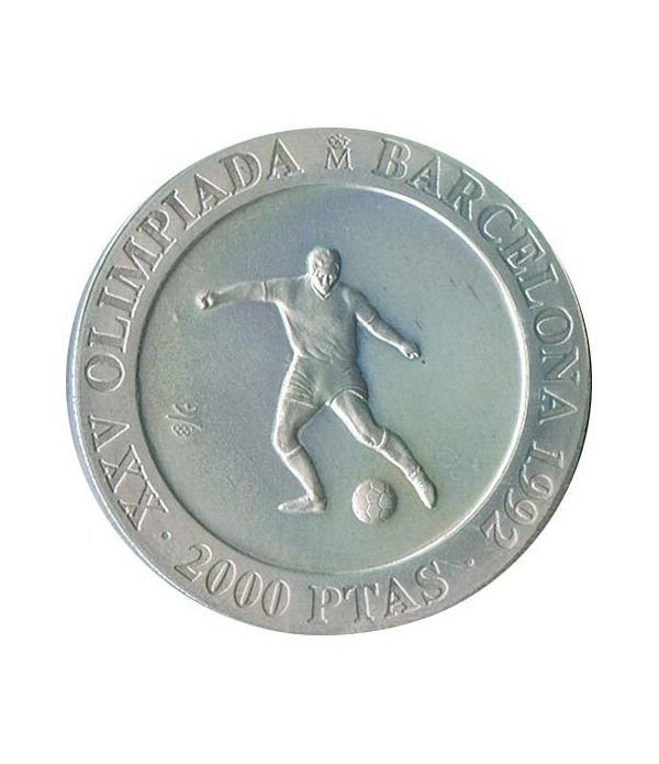 2000 Pesetas 1990 Juegos Olimpicos Barcelona'92 Futbol suelta  - 4