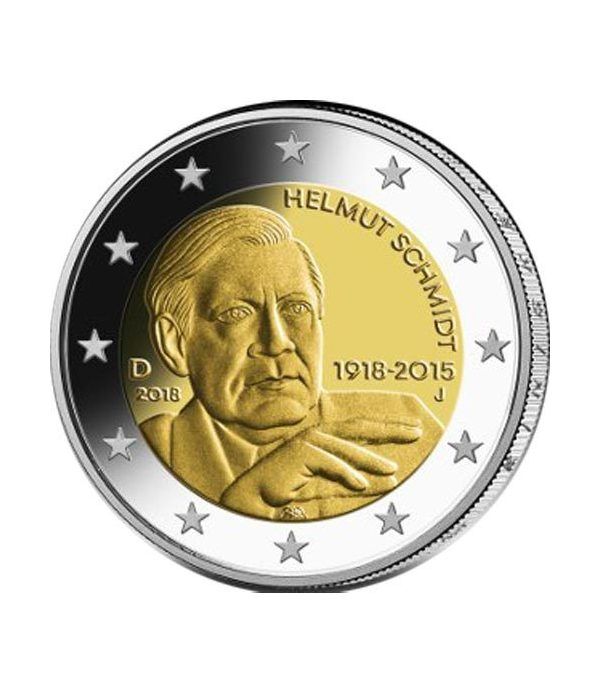 moneda conmemorativa 2 euros Alemania 2018 (5) Schmidt.