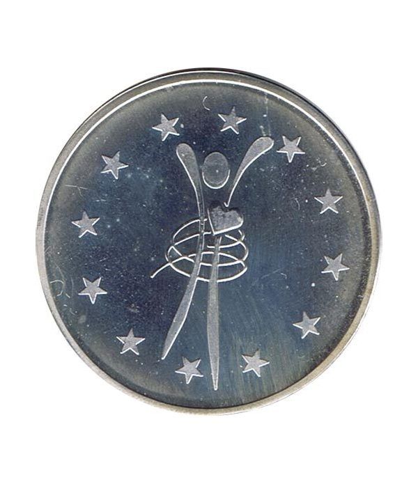 Moneda de plata Homenaje al ECU 1989.  - 4