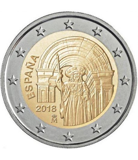 moneda conmemorativa 2 euros España 2018 Santiago de Compostela