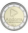 moneda conmemorativa 2 euros Andorra 2017 Pais Pirineos. BU.