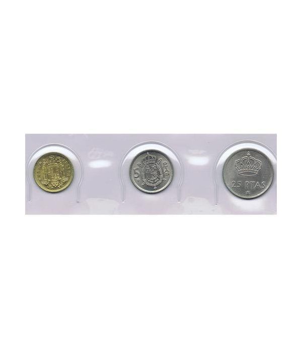 Juan Carlos serie de monedas año 1975 *19-77. SC.