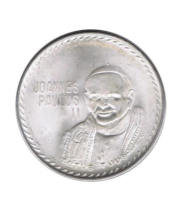 Medalla de plata Papa Juan Pablo II Visita México 1979