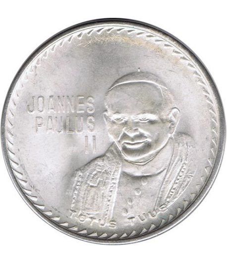 Medalla de plata Papa Juan Pablo II Visita México 1979