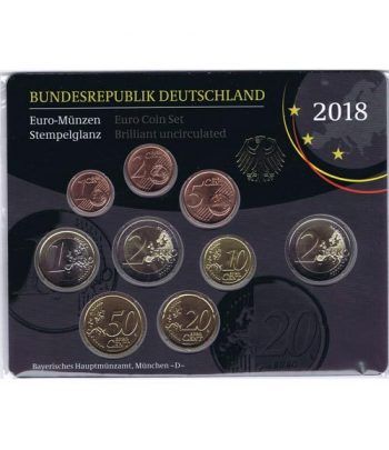 Cartera oficial euroset Alemania 2018 (5 cecas).