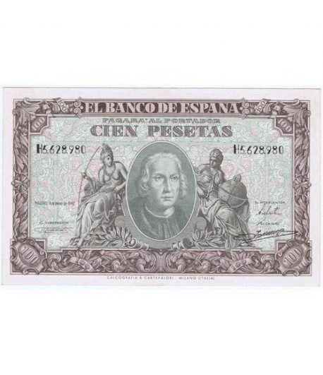 (1940/01/09) Madrid. 100 Pesetas. EBC.