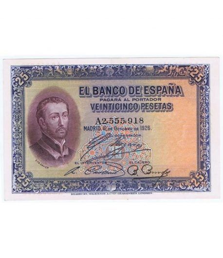 (1926/12/10) Madrid 25 Pesetas EBC. Serie A 2555918