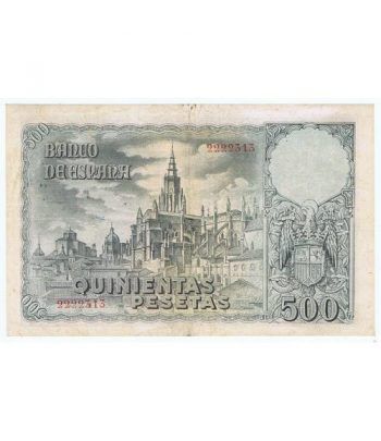 (1940/10/21) Madrid. 500 Pesetas. EBC. Serie 2222313.