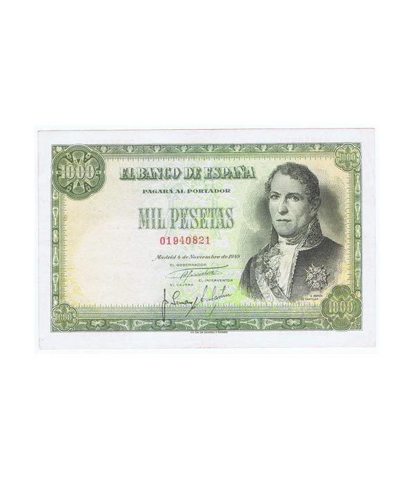 (1949/11/04) Madrid. 1000 Pesetas. EBC. Serie 01940821