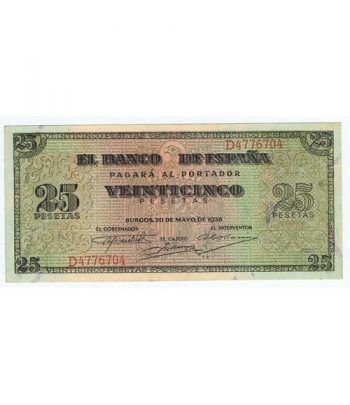 (1938/05/20) Burgos. 25 Pesetas. EBC+. Serie D4776704