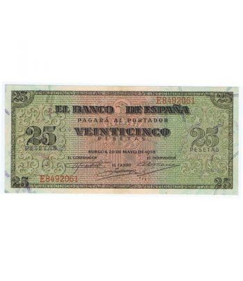 (1938/05/20) Burgos. 25 Pesetas. EBC. Serie E8492061