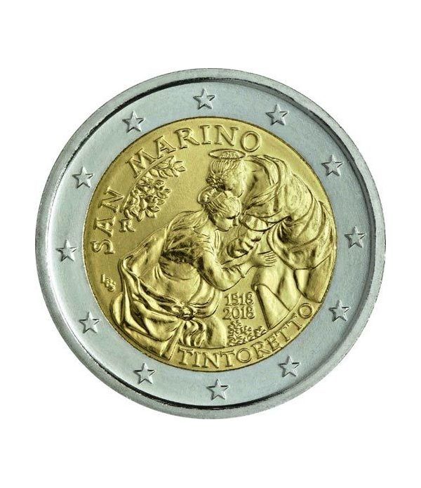 moneda conmemorativa 2 euros San Marino 2018 Tintoretto  - 2