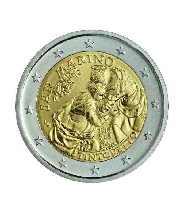 moneda conmemorativa 2 euros San Marino 2018 Tintoretto