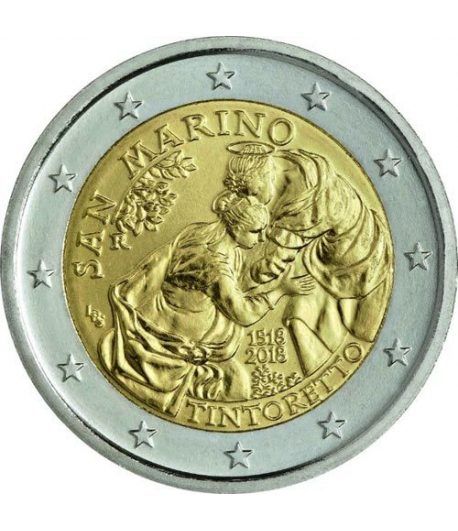 moneda conmemorativa 2 euros San Marino 2018 Tintoretto