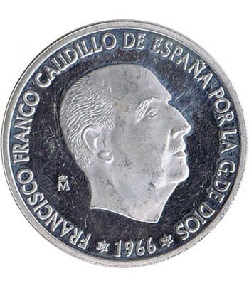 Medalla de plata 100 Pesetas Francisco Franco 1966.  - 1