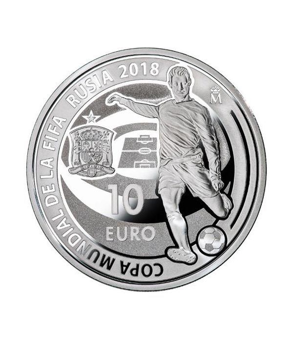 Moneda 2018 Copa Mundial FIFA Rusia 2018. 10 euros Plata
