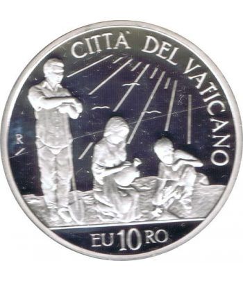 Vaticano 10 euros 2010. 43ª Jornada Mundial Paz. Plata.