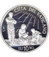 Vaticano 10 euros 2010. 43ª Jornada Mundial Paz. Plata.