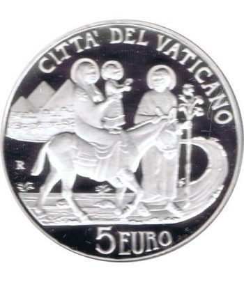 Vaticano 5 euros 2010. 96ª Jornada Mundial Refugiado. Plata.