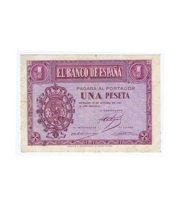 (1937/10/12) Burgos. 1 Peseta. MBC+. Serie D3968057